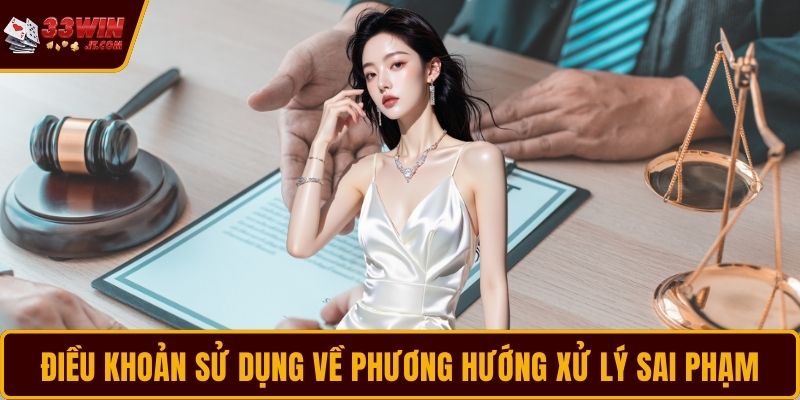 Điều khoản sử dụng về phương hướng xử lý sai phạm